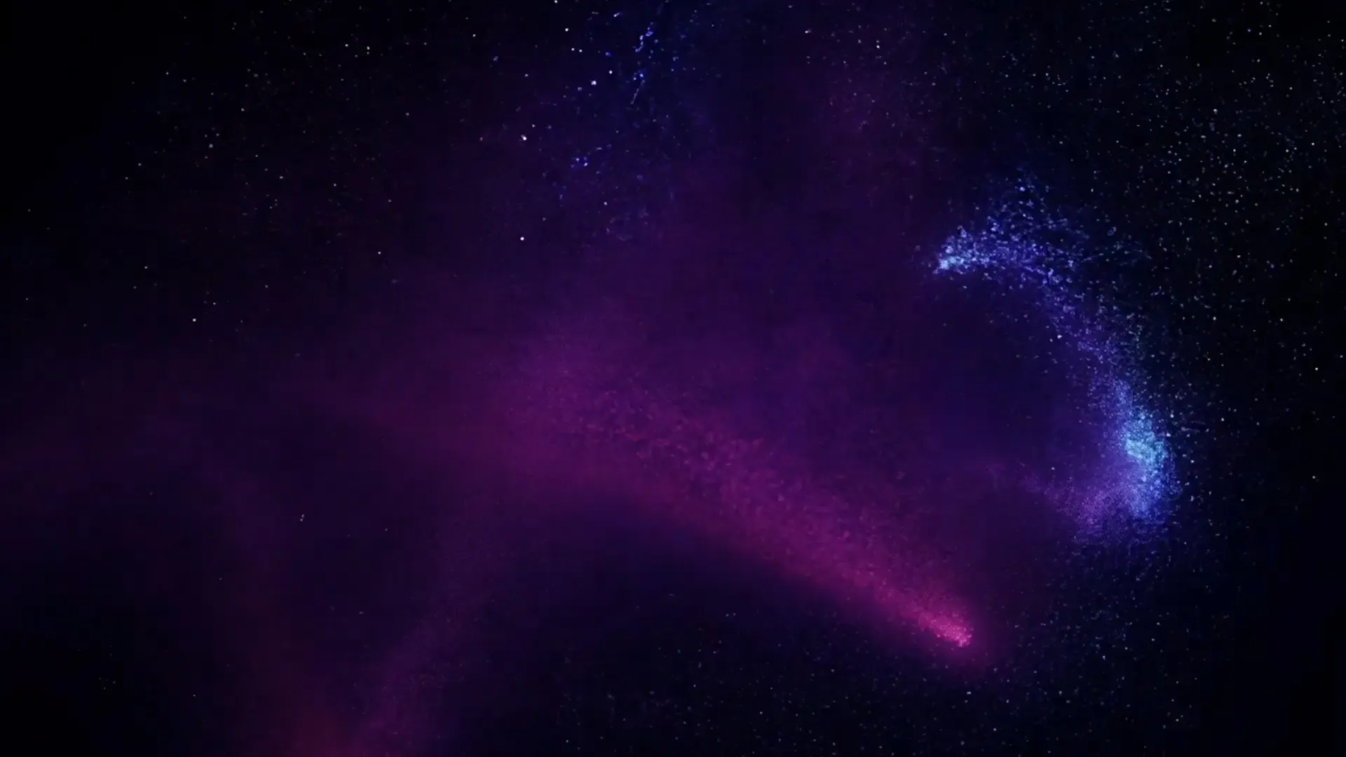 Purple and Blue Galactic Nebula Swirls Overlay for Creative Logo Animation